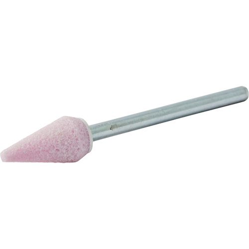 Meule mont&eacute;e vitrifi&eacute;e, B53, Oxyde d'aluminium, 5/16" dia., 5/8" lo, 80 Grain Kelford