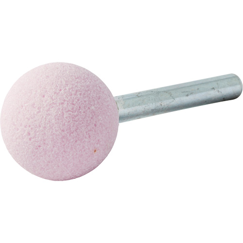 Meule mont&eacute;e vitrifi&eacute;e, A25, Oxyde d'aluminium, 1" dia., 1" lo, 80 Grain Kelford