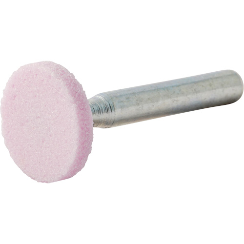 Vitrified Bond Mounted Point, W200, Aluminum Oxide, 3/4" Dia., 1/8" L, 80 Grit Kelford