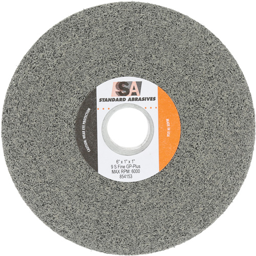 Meule &agrave; usage g&eacute;n&eacute;ral Standard Abrasives, 6" x 1", Arbre de 1", Carbure de silicium Kelford
