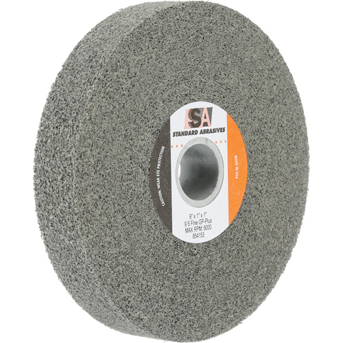 Meule &agrave; usage g&eacute;n&eacute;ral Standard Abrasives, 6" x 1", Arbre de 1", Carbure de silicium Kelford