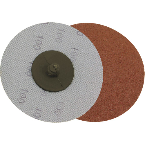 Disque de ponçage avec support en tissu, 3" dia., Grain 240, Oxyde d'aluminium Kelford