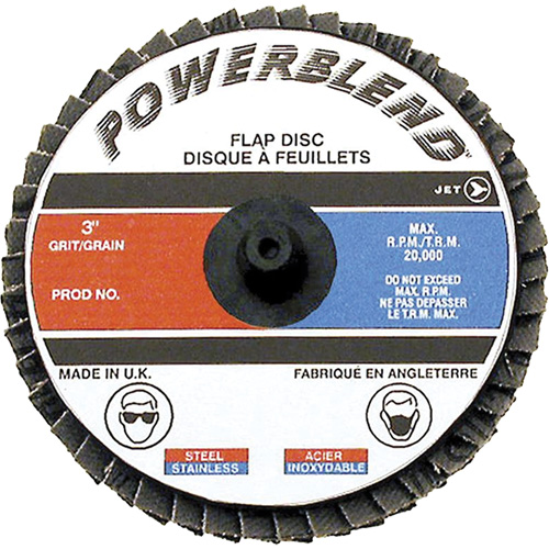 Powerblend Roll-On Flap Disc, 2" x Z60 Grit Kelford