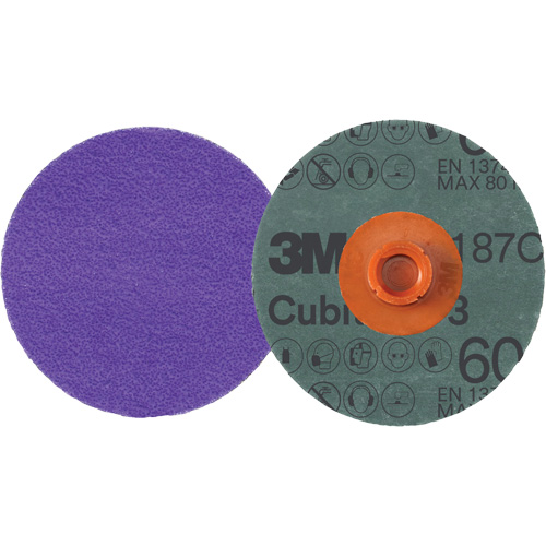 Cubitron 3 Roloc Fibre Disc, 4" Dia., 60+ Grit, Ceramic Kelford
