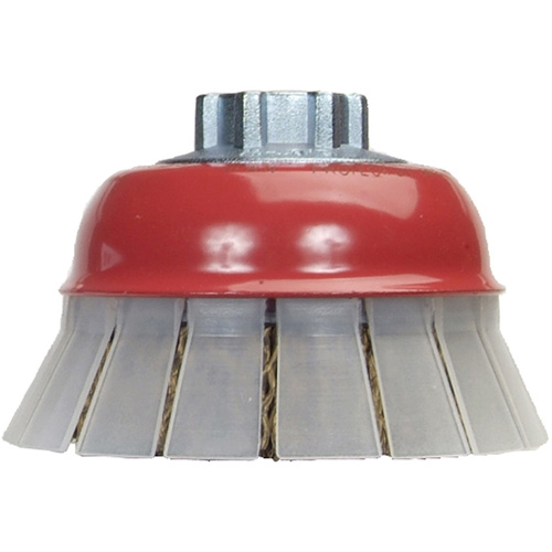 Crimped Wire Cup Brush with Protective Guard Kelford