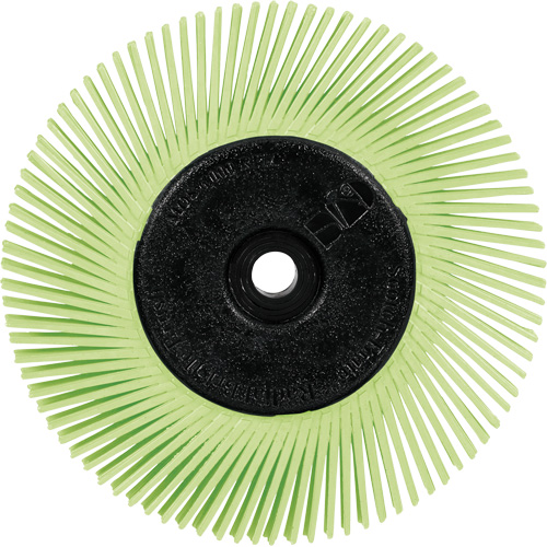 Scotch-Brite Type A Precision Radial Bristle Brush PN-RB with Adapter, Ceramic, 50+ Grit, 6" Dia. Kelford