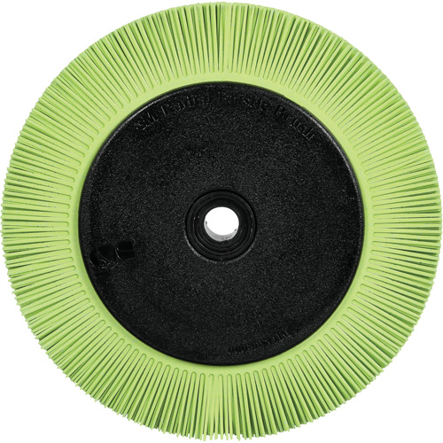 Brosse radiale en soies de pr&eacute;cision type S PN-RB avec bride Scotch-Brite , C&eacute;ramique, Grain 50+, 8" dia. Kelford