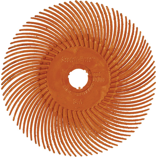Scotch-Brite Type C Precision Radial Bristle Brush PN-RB, Ceramic, 80+ Grit, 2" Dia. Kelford