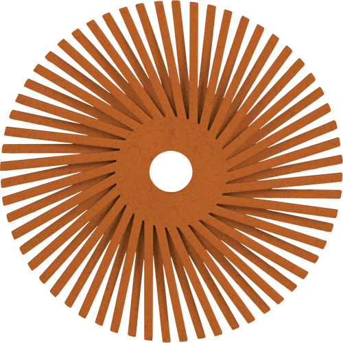 Scotch-Brite Type A Precision Radial Bristle Brush PN-RB, Ceramic, 80+ Grit, 3" Dia. Kelford