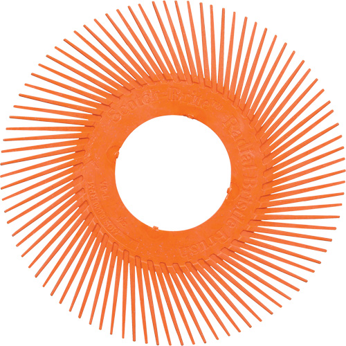 Scotch-Brite Type C Precision Radial Bristle Brush PN-RB without Adapter, Ceramic, 80+ Grit, 7-5/8" Dia. Kelford