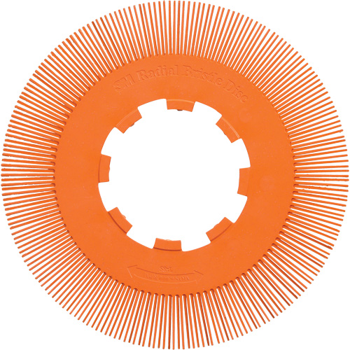 Brosse radiale en soies de pr&eacute;cision type S PN-RB sans adaptateur Scotch-Brite , C&eacute;ramique, Grain 80+, 8" dia. Kelford