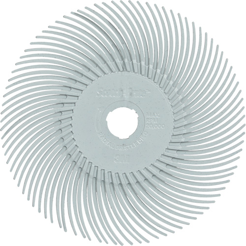 Scotch-Brite Type C Precision Radial Bristle Brush PN-RB, Ceramic, 120+ Grit, 3" Dia. Kelford