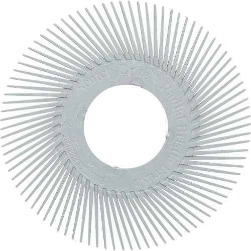Brosse radiale en soies de pr&eacute;cision type A PN-RB sans adaptateur Scotch-Brite , C&eacute;ramique, Grain 120+, 6" dia. Kelford