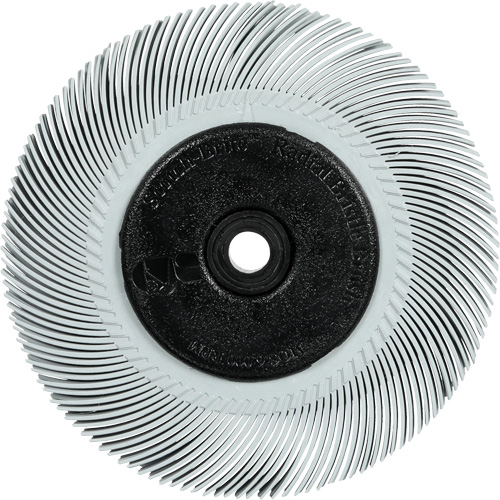 Scotch-Brite Type C Precision Radial Bristle Brush PN-RB with Keyway Core, Ceramic, 120+ Grit, 6" Dia. Kelford