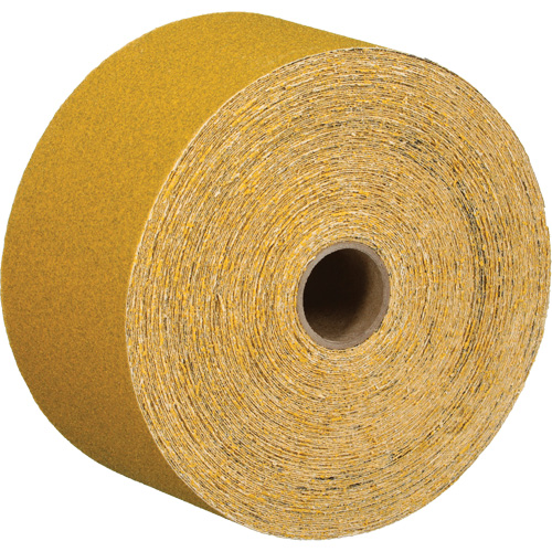 Feuille abrasive dor&eacute;e en rouleau Stikit 02785, Oxyde d'aluminium, 2-3/4" la x 135' lo, Grain 220 Kelford