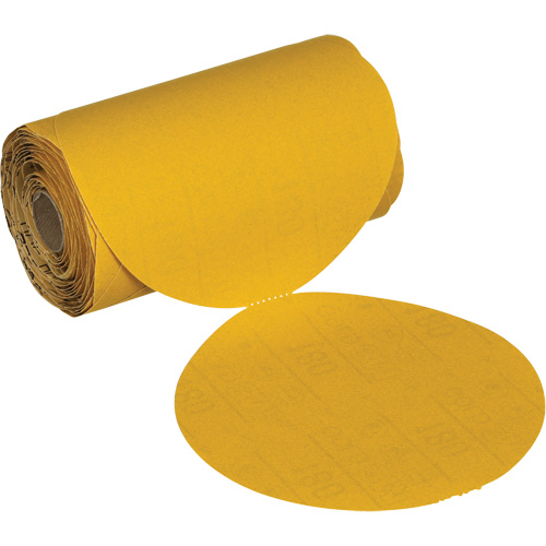 Rouleau de disques abrasifs sans trou Stikit, 6" dia., Grain 220, Oxyde d'aluminium Kelford