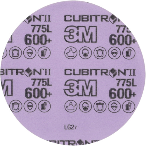 Disque en pellicule Cubitron II Hookit, dia 5", Grain 600+, C&eacute;ramique, 3 mil Kelford