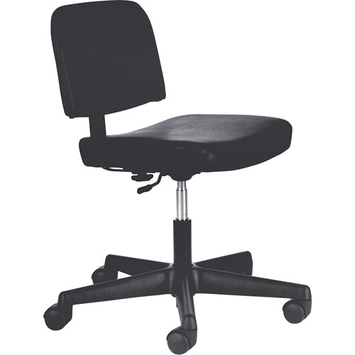 Steno Chairs, Vinyl, Black, 250 lbs. Capacity Kelford