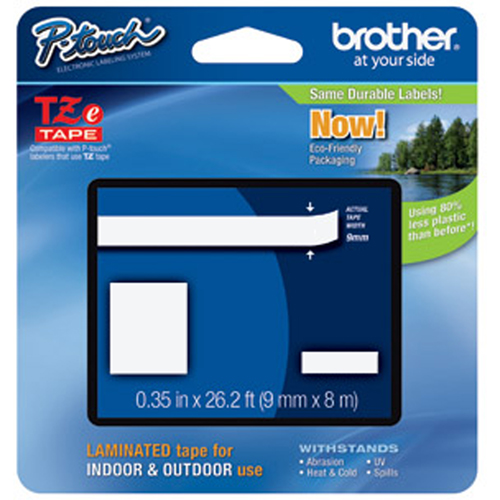 Syst&egrave;mes d'&eacute;tiquetage P-Touch, 9 mm x 314,4", Noir sur transparent Kelford