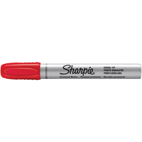 Permanent Markers - Berol Liquid Tip, Red, Chisel Tip Kelford