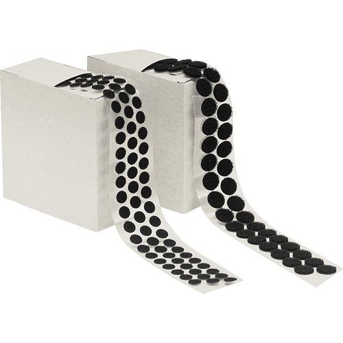 Attache en rondelle, Crochet, 1/2" dia., Adh&eacute;sif, Noir Kelford