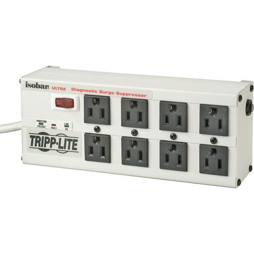 Isobar&reg; Premium Surge Suppressors, 8 Outlets, 3840 J, 1440 W, 12' Cord Kelford