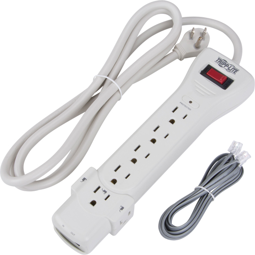 Protect-It Surge Suppressors, 7 Outlets, 1080 J, 1800 W, 6' Cord Kelford