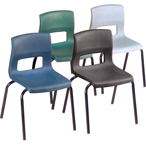 Chaises horizon, Plastique, Noir Kelford