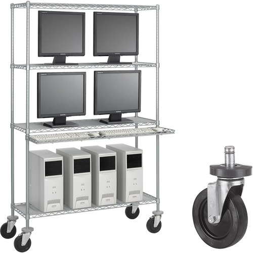 5" Rubber Caster Kit Kelford