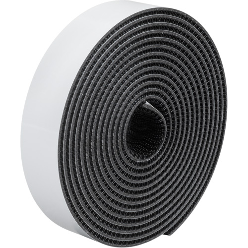 Dual Lock Reclosable Fastener, Self-Mating, 50 yds x 1/2", Adhesive, Black Kelford