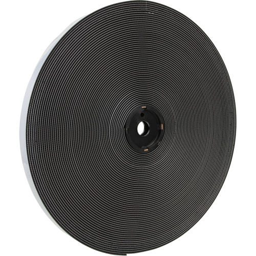 Dual Lock Reclosable Fastener, Self-Mating, 50 yds x 1", Adhesive, Black Kelford