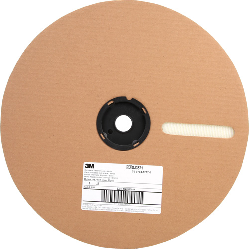 Attache, Boucle, 50 vg x 1", Adh&eacute;sif, Blanc Kelford