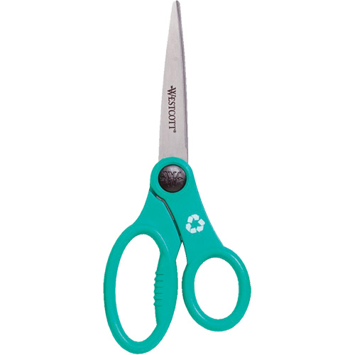 KleenEarth&reg; Recycled Scissors, 8", Rings Handle Kelford