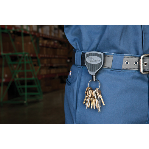 Porte-cl&eacute;s Super48, Polycarbonate, C&acirc;ble 48", Fixation Agrafe de ceinture Kelford