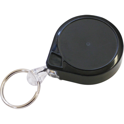 Anneaux &agrave; cl&eacute;s r&eacute;tractables Mini-Bak, Plastique, C&acirc;ble 36", Fixation Agrafe de ceinture Kelford