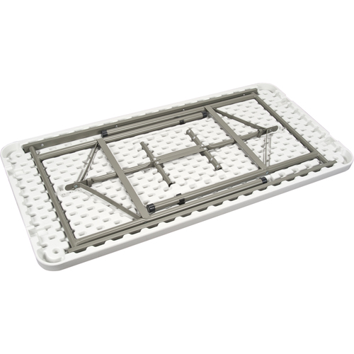 Table pliante, Rectangulaire, 48" l x 24" la, Poly&eacute;thyl&egrave;ne, Blanc Kelford