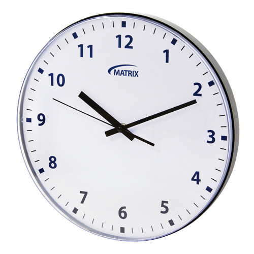 Horloge 12 h, Analogique, &agrave; piles, 12-3/4", Noir Kelford