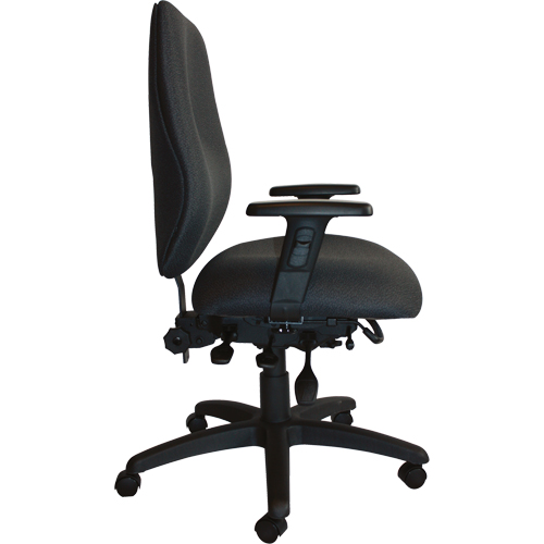 Cierra Heavy Duty Ergonomic Chairs, Fabric, Black, 400 lbs. Capacity Kelford