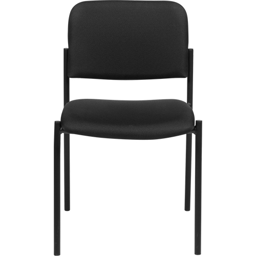 Chaises sans accoudoirs empilables, Tissu, Hauteur 32", Capacit&eacute; 300 lb, Noir Kelford