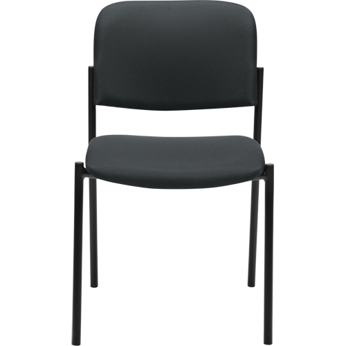 Chaises sans accoudoirs empilables, Tissu, Hauteur 32", Capacit&eacute; 300 lb, Charbon Kelford