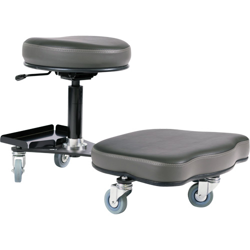 Flex Ergonomic Chair, Vinyl, Black/Grey Kelford