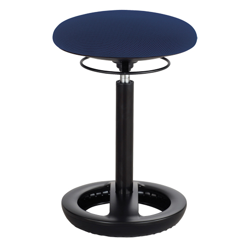 Twixt Ergonomic Chair, Stationary, Adjustable, 17" - 22", Polyester Mesh Seat, Blue Kelford