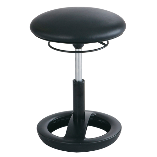 Twixt Ergonomic Chair, Stationary, Adjustable, 17" - 22", Polyester Mesh Seat, Black Kelford