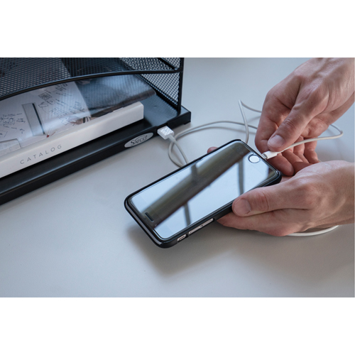Organisateur de bureau avec alimentation USB Onyx Kelford