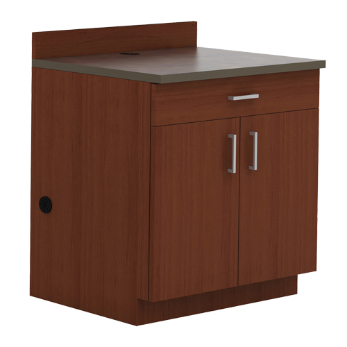 Modular Base Cabinet, Melamine, 39" H x 36" W x 25" D, Mahogany Kelford