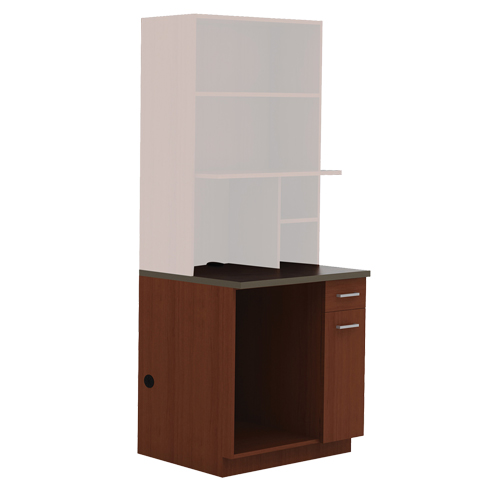 Modular Cabinet, Melamine, 39" H x 36" W x 25" D, Mahogany Kelford