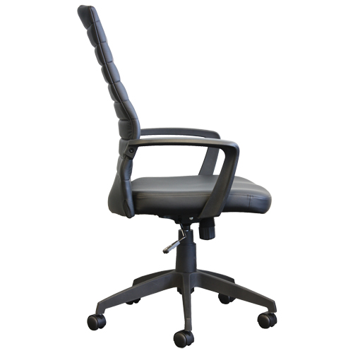 Activ A-128 Office Chair, Polyurethane, Black, 275 lbs. Capacity Kelford