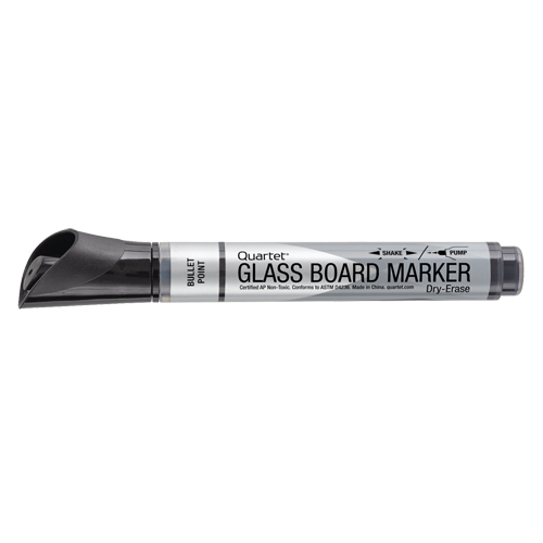 Premium Glass Dry-Erase Markers, Black, Bullet Tip Kelford