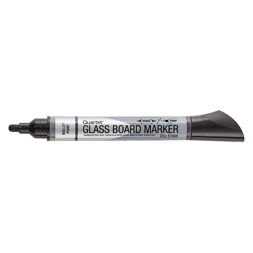 Premium Glass Dry-Erase Markers, Black, Bullet Tip Kelford