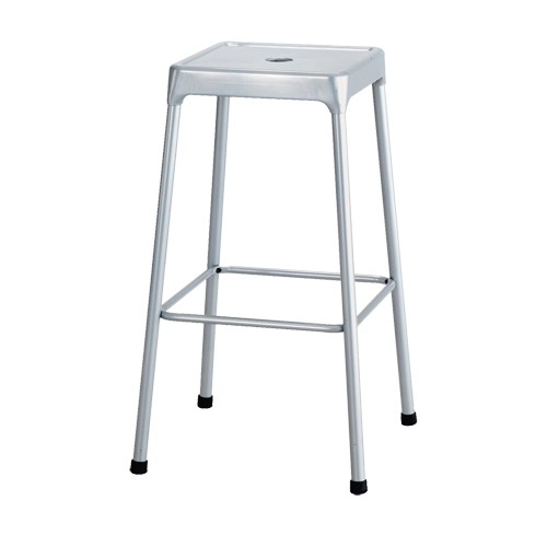 Tabouret en acier pour bistro Safco, Stationnaire, Fixe, 29", Acier Si&egrave;ge, Gris Kelford